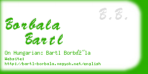 borbala bartl business card